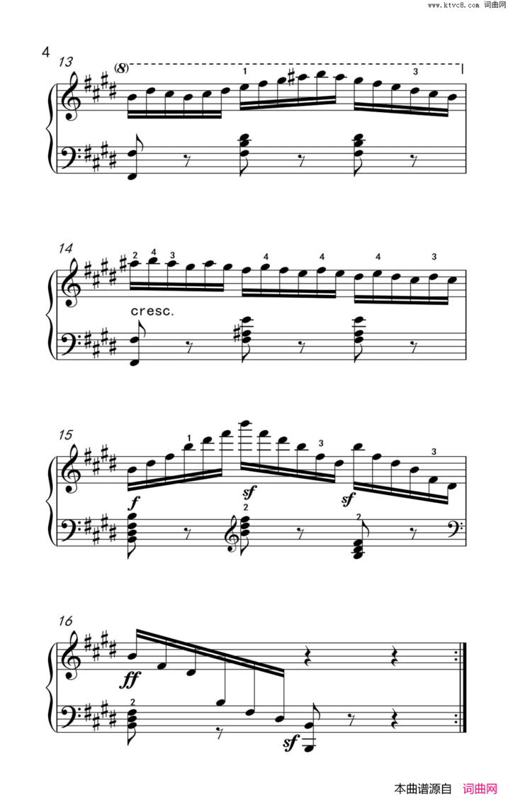 第七级3.练习曲中央音乐学院钢琴业余考级教程7-9级第七级3.练习曲中央音乐学院 钢琴业余考级教程 7-9级简谱