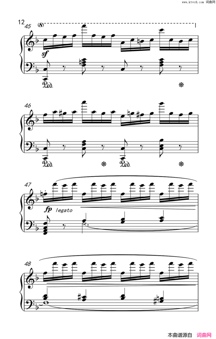 第七级2.练习曲中央音乐学院钢琴业余考级教程7-9级第七级2.练习曲中央音乐学院 钢琴业余考级教程 7-9级简谱
