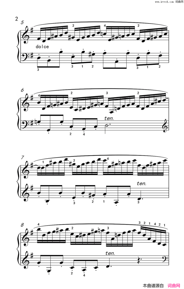 第七级1.练习曲中央音乐学院钢琴业余考级教程7-9级第七级1.练习曲中央音乐学院 钢琴业余考级教程 7-9级简谱