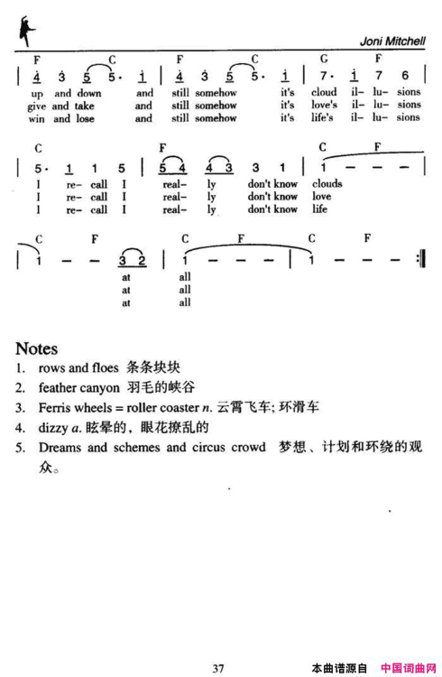 BothSidesNow双方面Both Sides Now双方面简谱