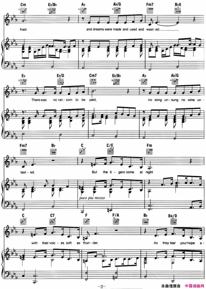 IDreamedaDream 音乐剧《悲惨世界》Les Miserables选曲、正谱简谱