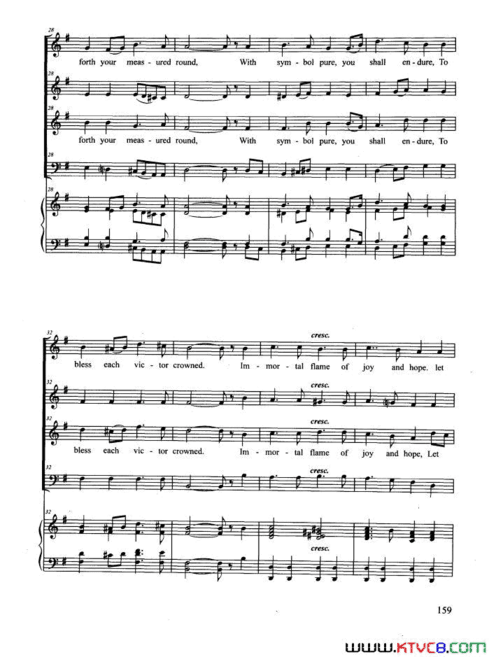 OLYMPICHYMN合唱正谱OLYMPIC HYMN合唱 正谱简谱