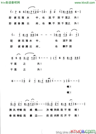野桃花简谱