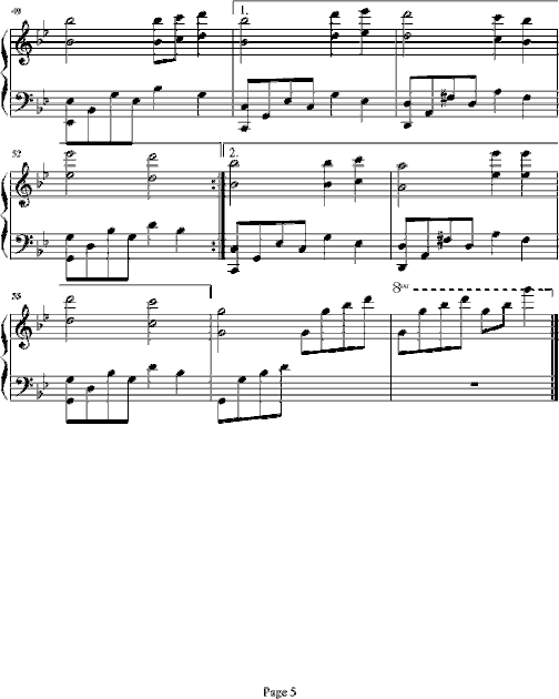 冬季之悲曲简谱