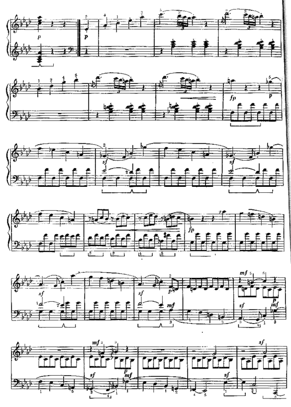 奏鸣曲贝多芬简谱