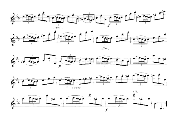 [俄]罗查诺夫单簧管练习曲五简谱