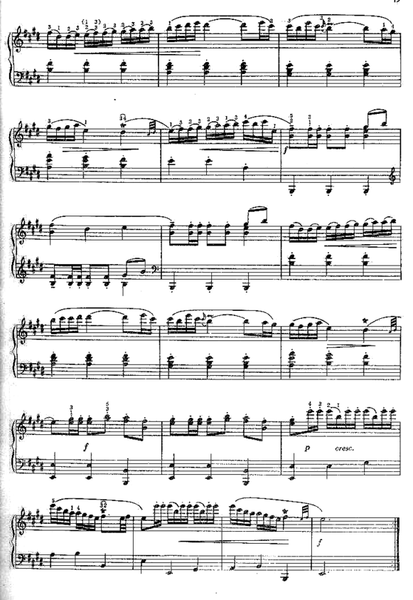 奏鸣曲斯卡拉蒂简谱