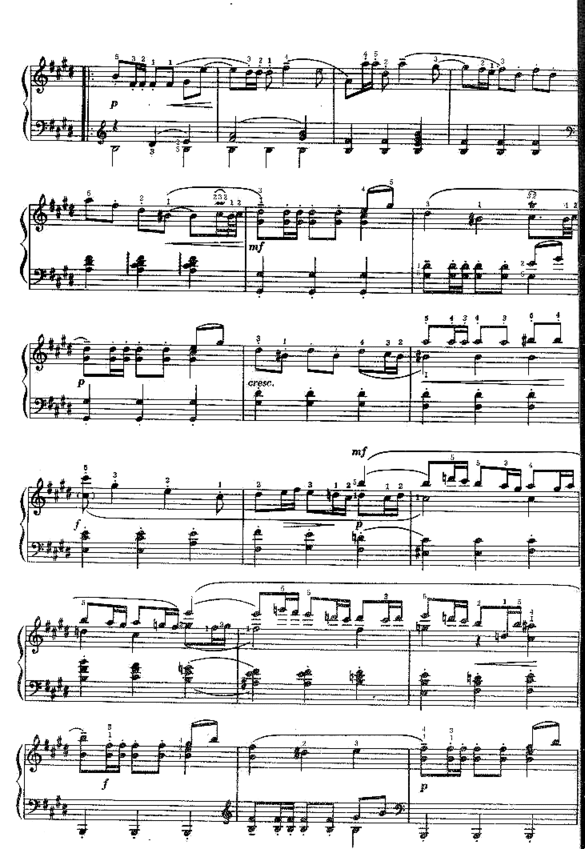 奏鸣曲斯卡拉蒂简谱