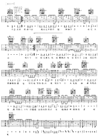 明年今日十年《精贼先生》主题歌简谱