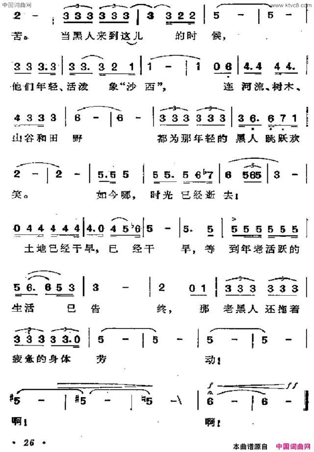 [巴西]干旱的土地简谱